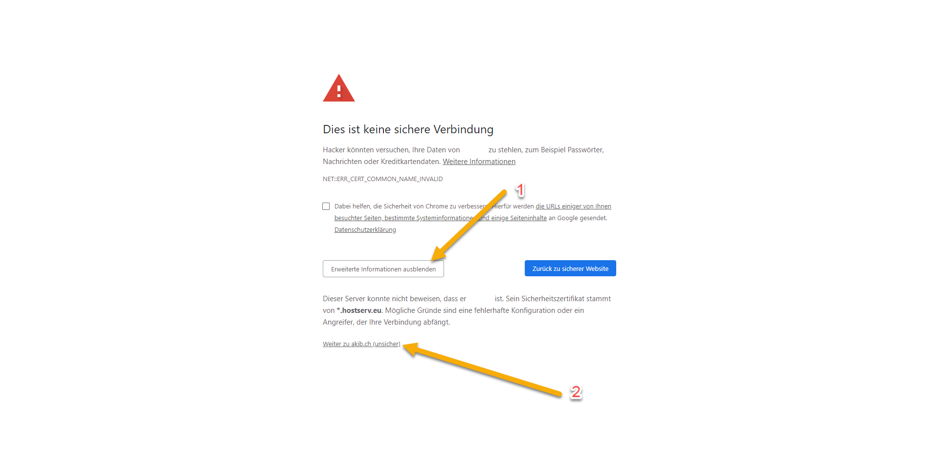 hosting connection