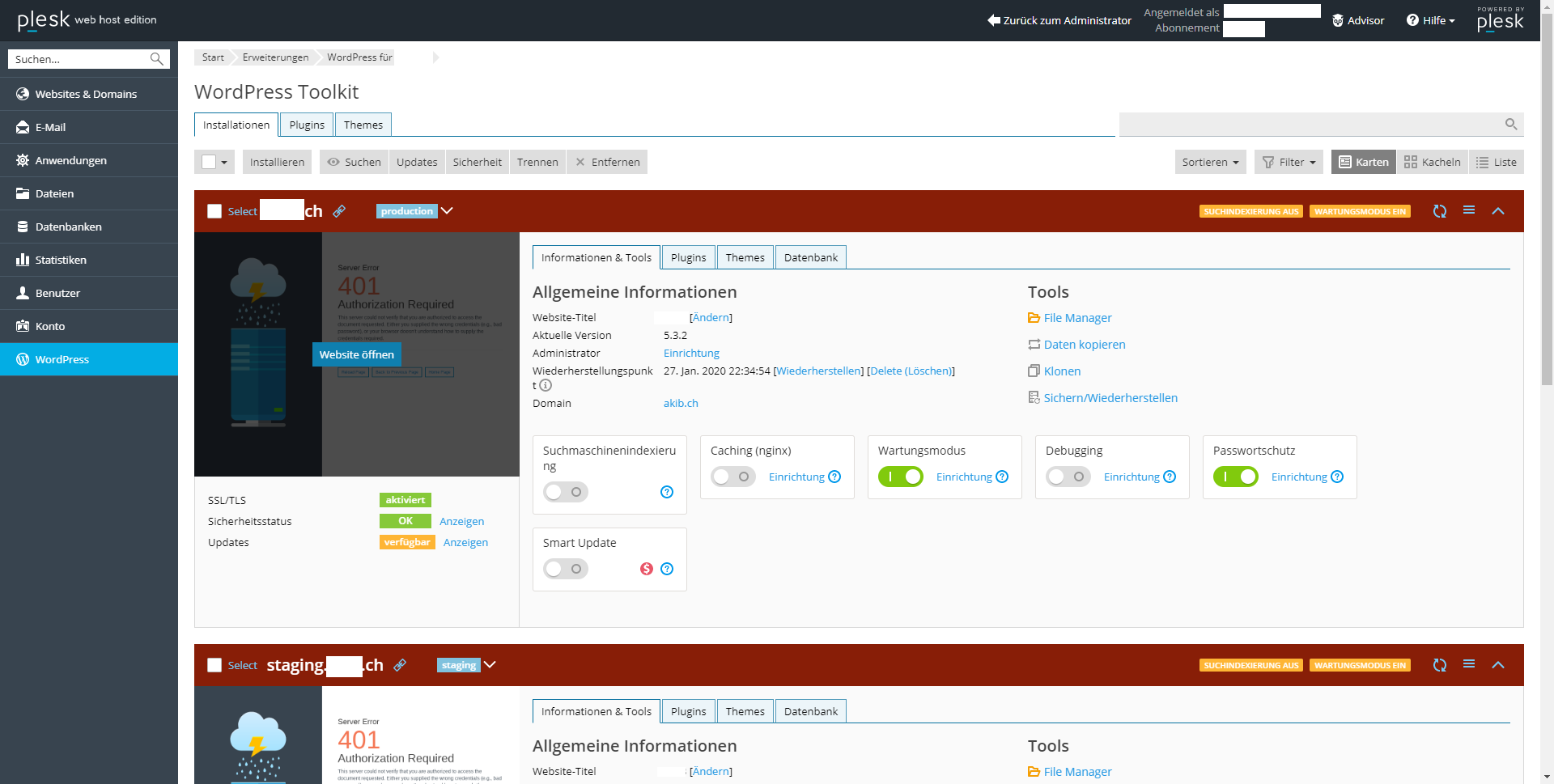 hosting wordpress