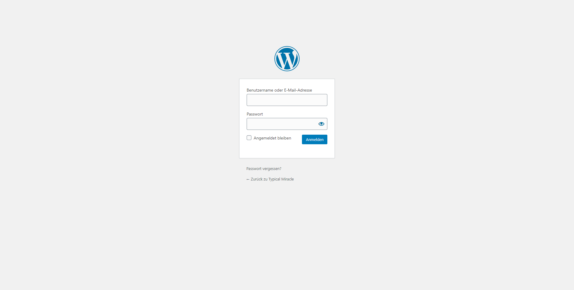Wordpress Login